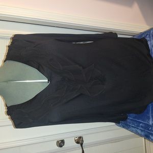 NEW DIRECTIONS All Black Blouse